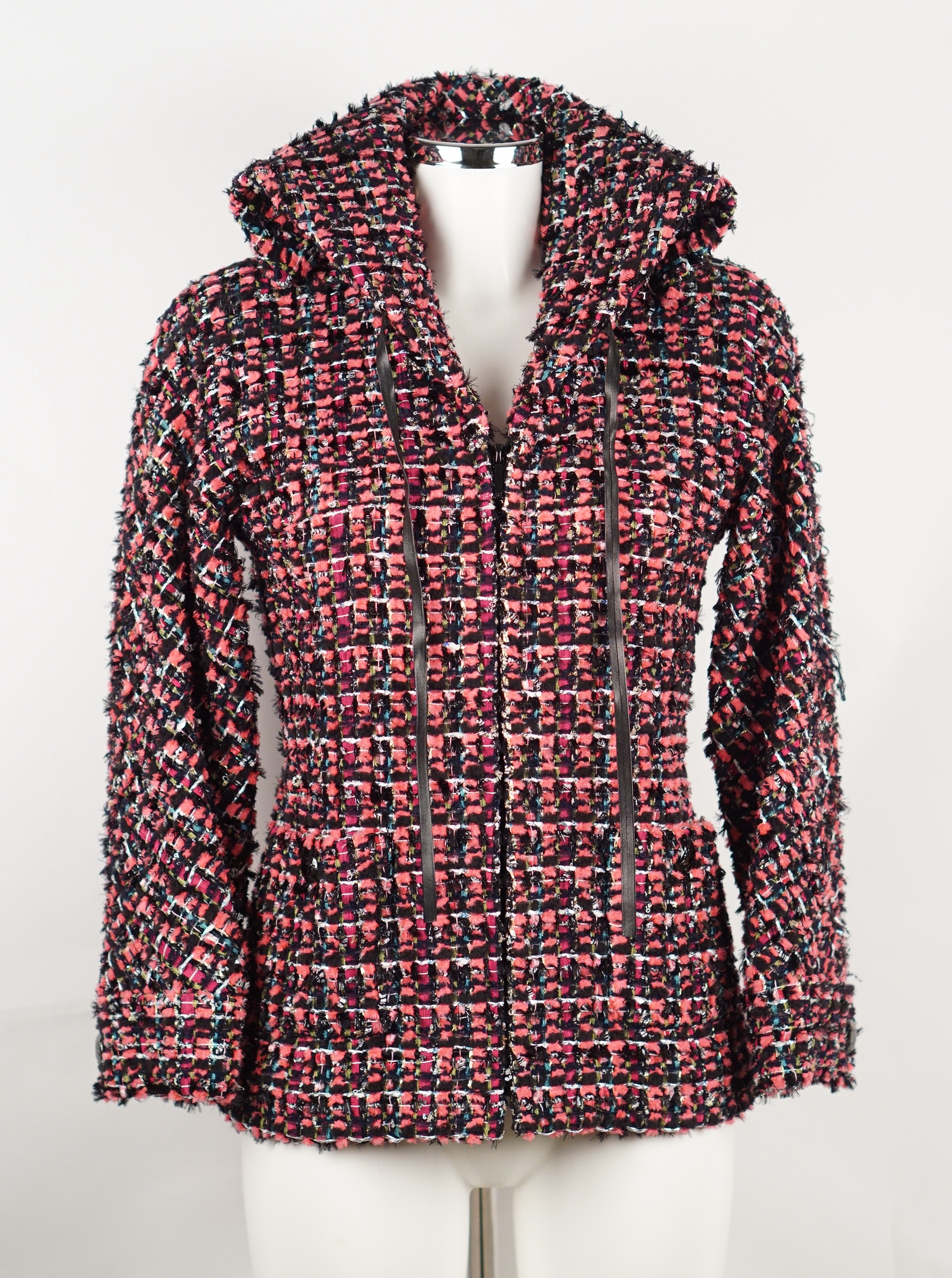 JACKE - TWEED MIT REISSVERSCHLUSS