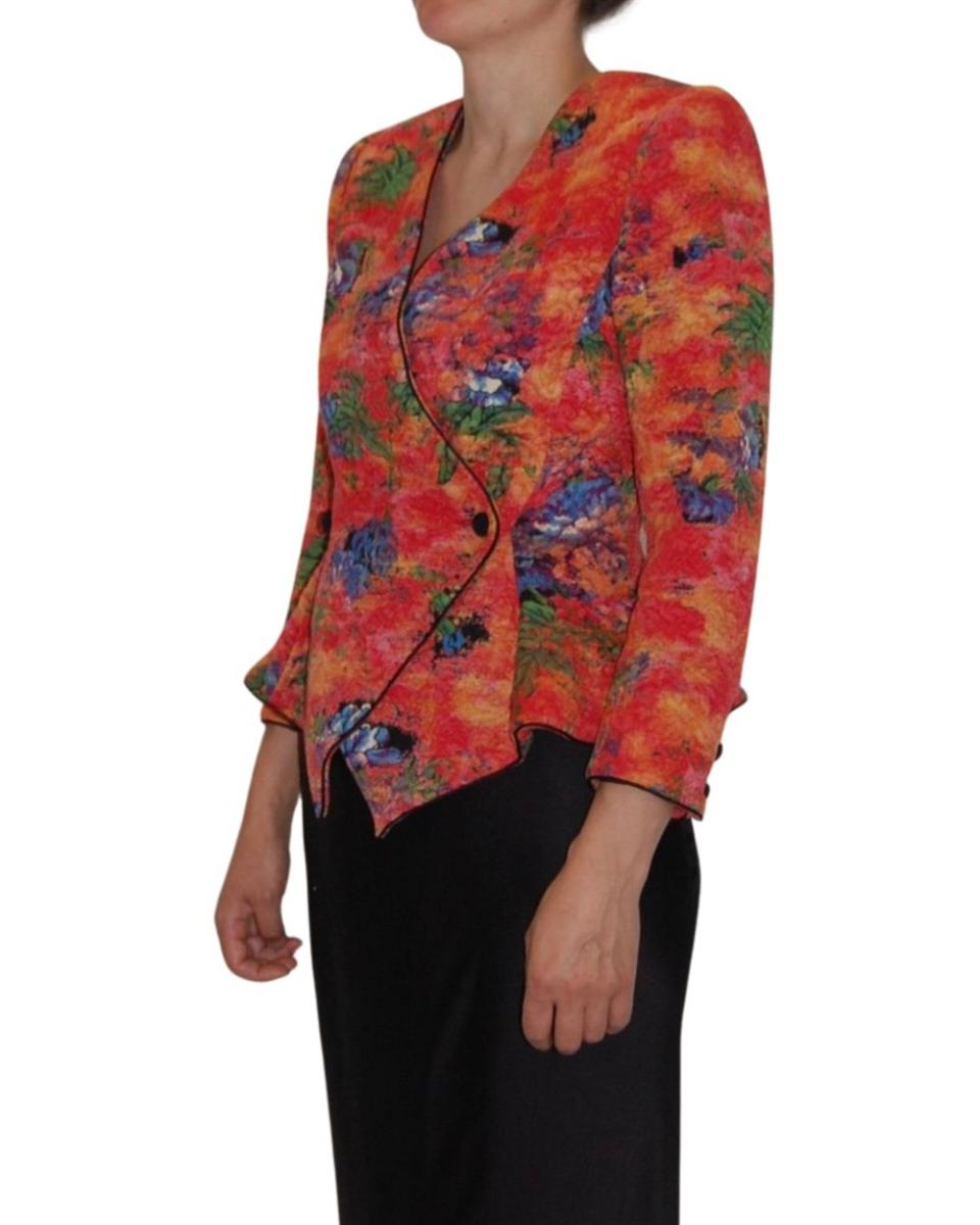 BLAZER - UNGARO WICKELBLAZER GEMUSTERT ROT