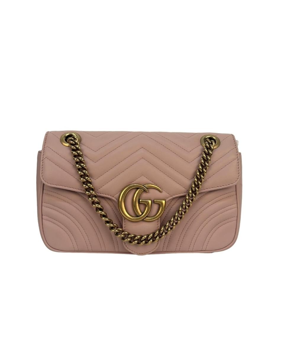 CROSSBODY & SHOULDERBAGS - GUCCI GG MARMONT MEDIUM PINK