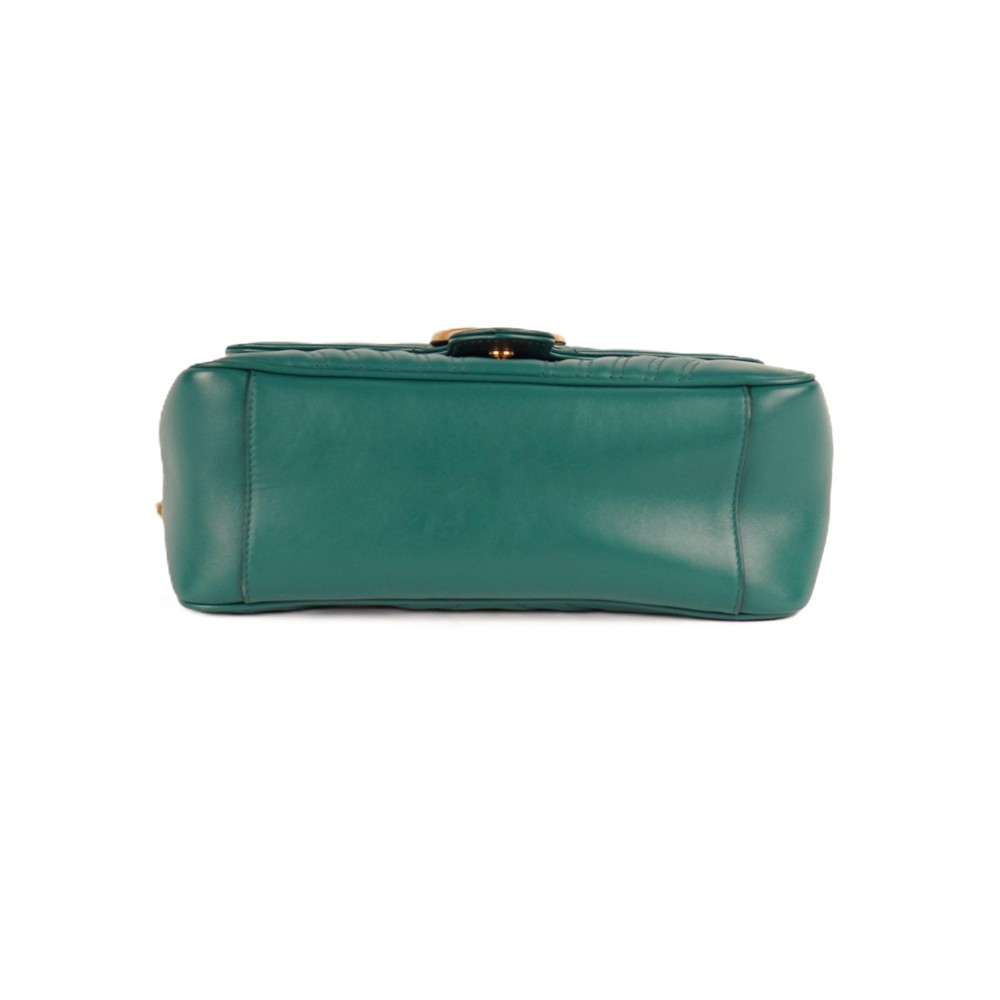 UMHÄNGETASCHE- & SCHULTERTASCHEN - GUCCI GG MARMONT TOP HANDLE GRÜN