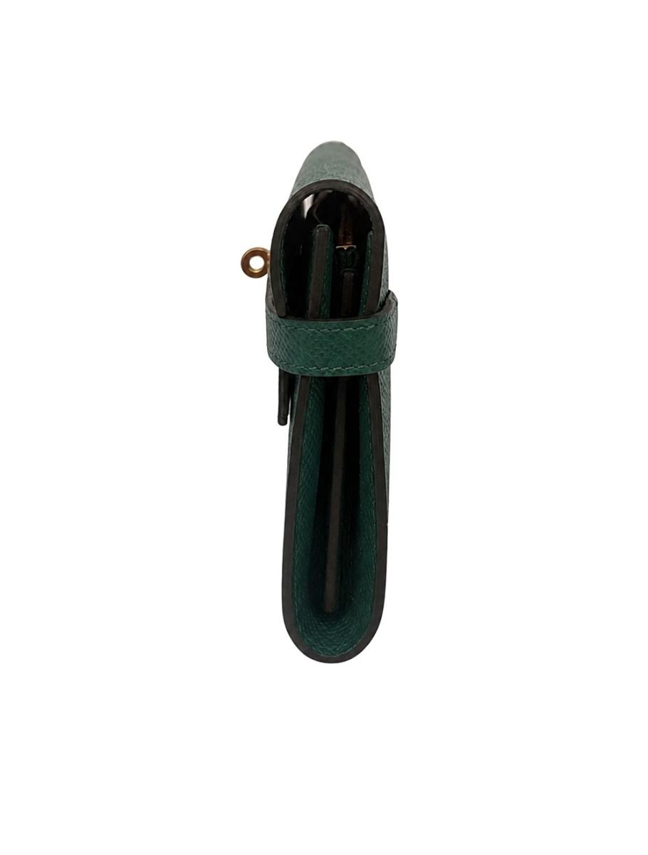 PORTEMONNAIES - HERMES KELLY CLASSIC TO GO WALLET GREEN EPSOM