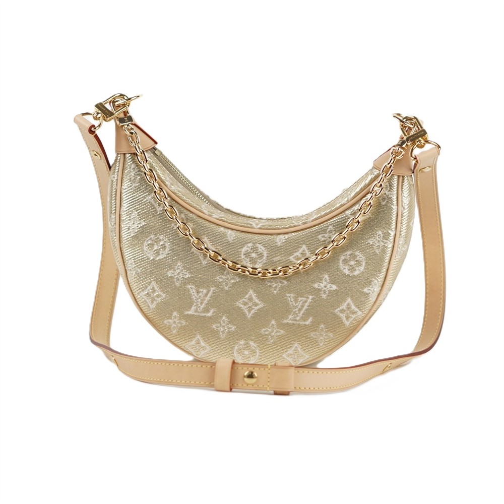 UMHÄNGETASCHE - LOUIS VUITTON JACQUARD DENIM LOOP PM MONOGRAM