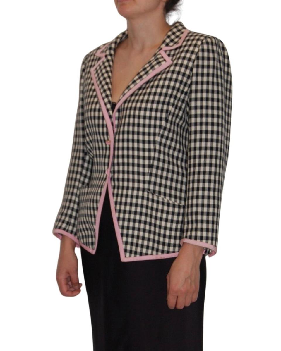 BLAZER - UNGARO BLAZER KARIERT SCHWARZ/WEISS