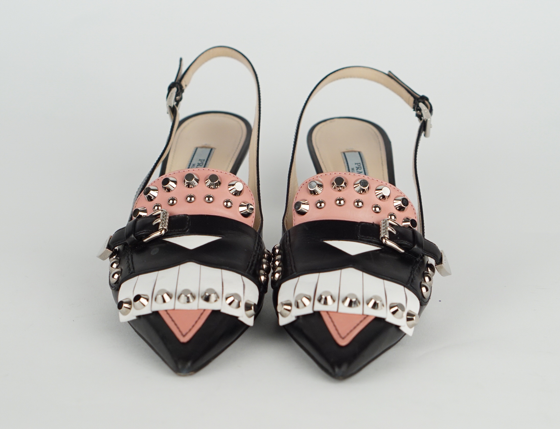  Slingback Pumps With Rivets 