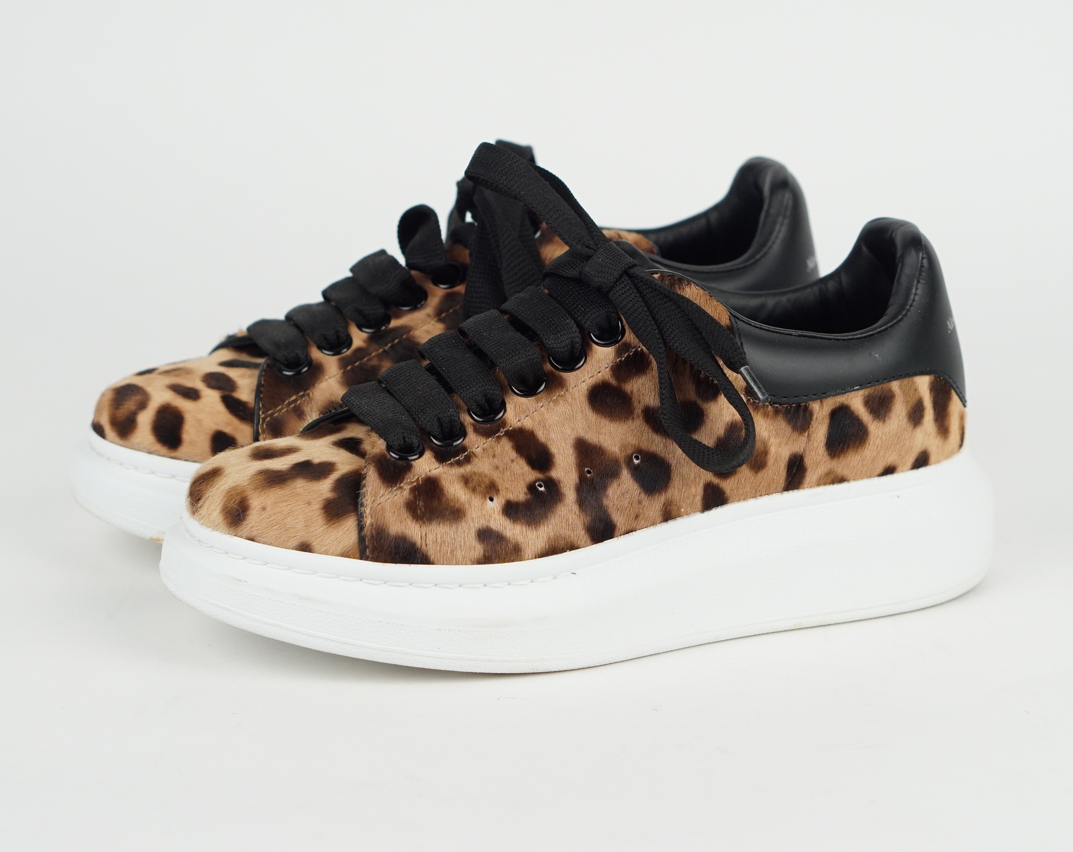 Leopard Print Calf Hair Sneaker Low 
