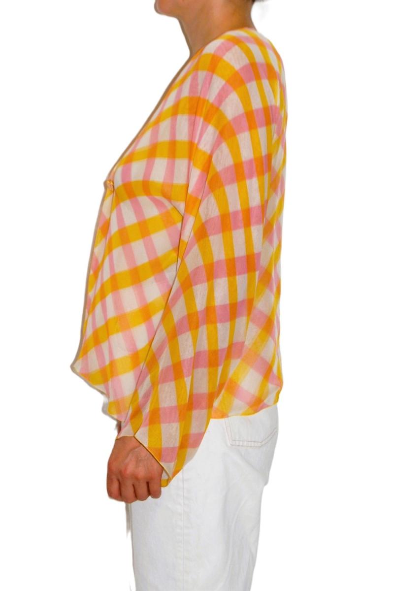 BLUSEN - CHANEL BOUTIQUE SEIDEN BLUSE KARIERT