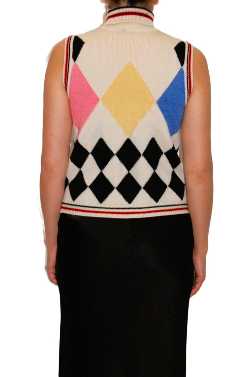 STRICKWAREN - GIANNI VERSACE STRICK WESTE GEMUSTERT