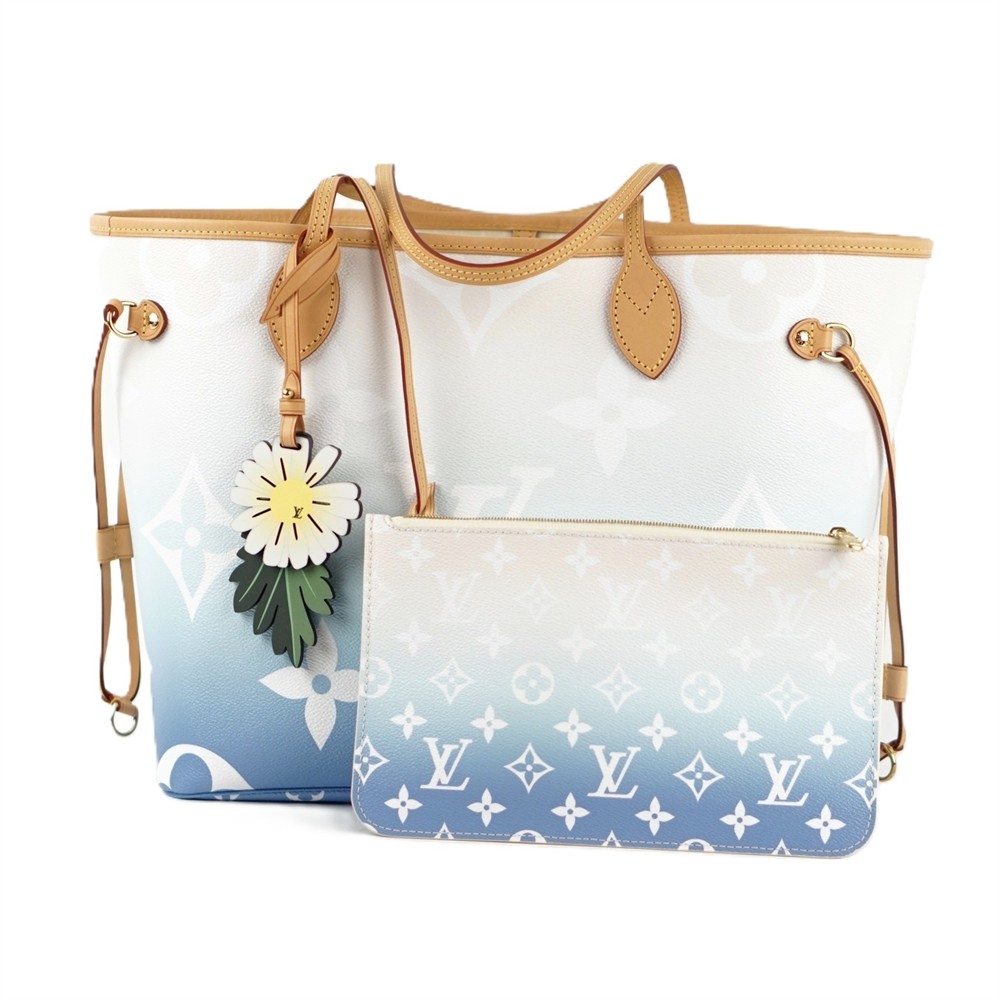 SHOPPER - LOUIS VUITTON NEVERFULL MONOGRAM GRADIENT BLAU