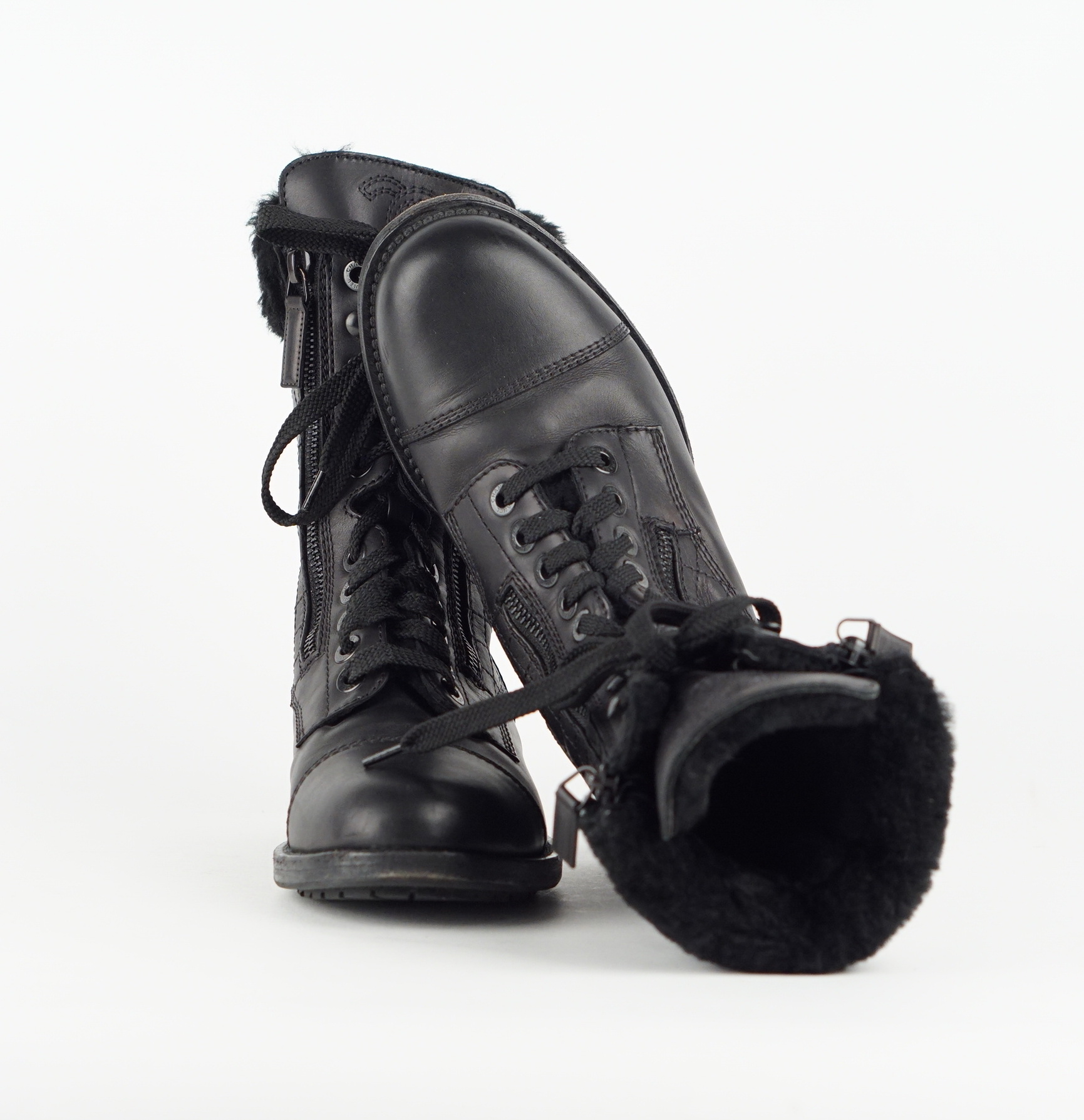 STIEFEL - CHANEL COMBAT SCHWARZ