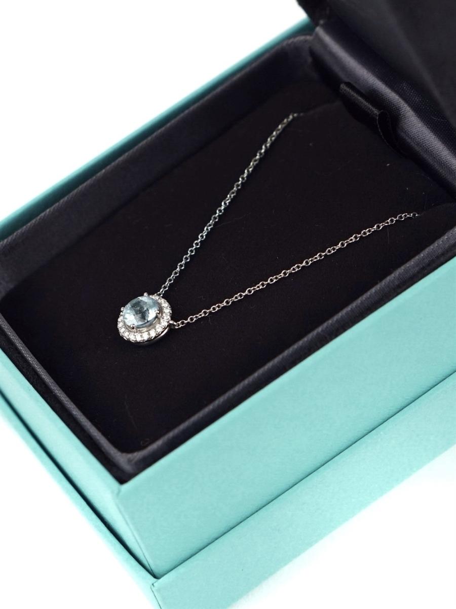 HALSKETTE - TIFFANY & CO. SOLESTE AQUAMARINE PLATINUM