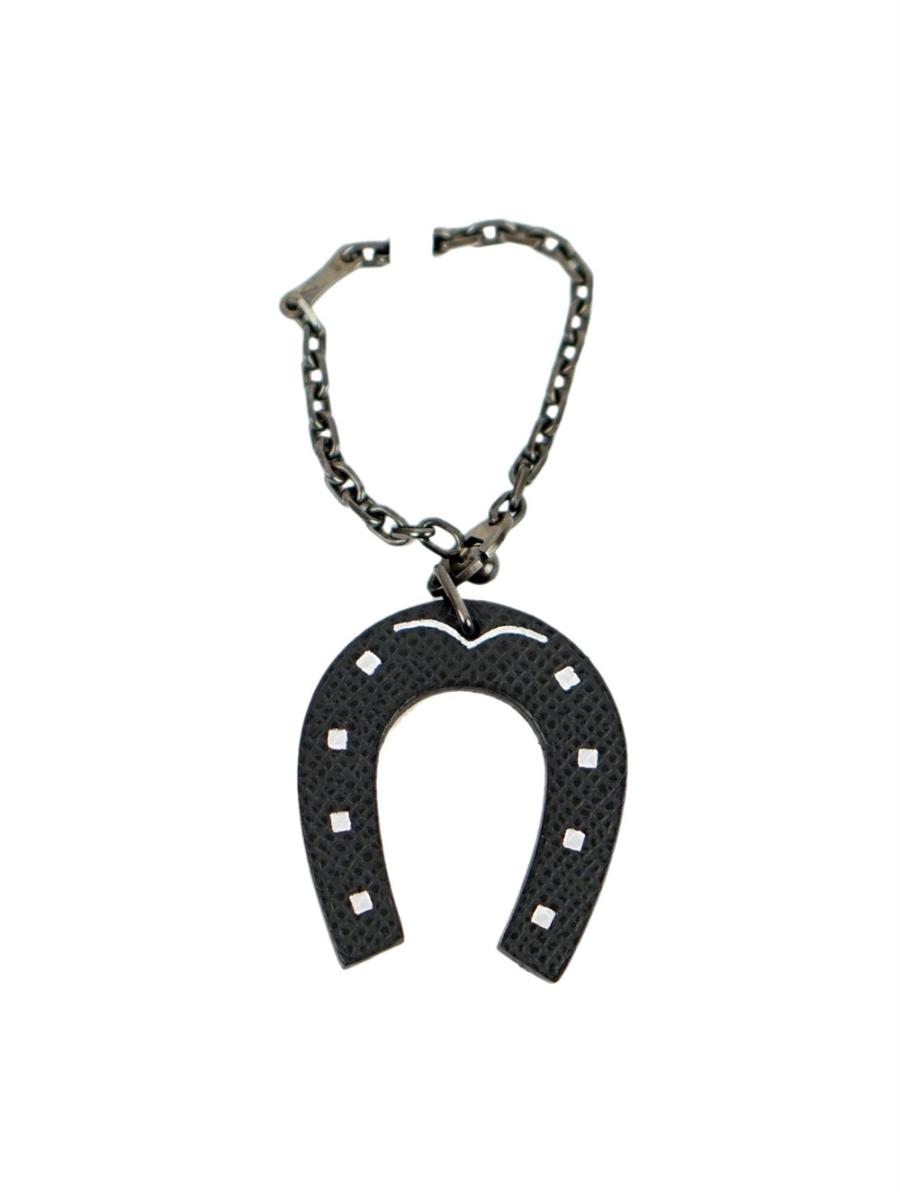 CHARM - HERMÈS EPSOM LUCKY HORSESHOE IN LEATHER AND SILVER 925