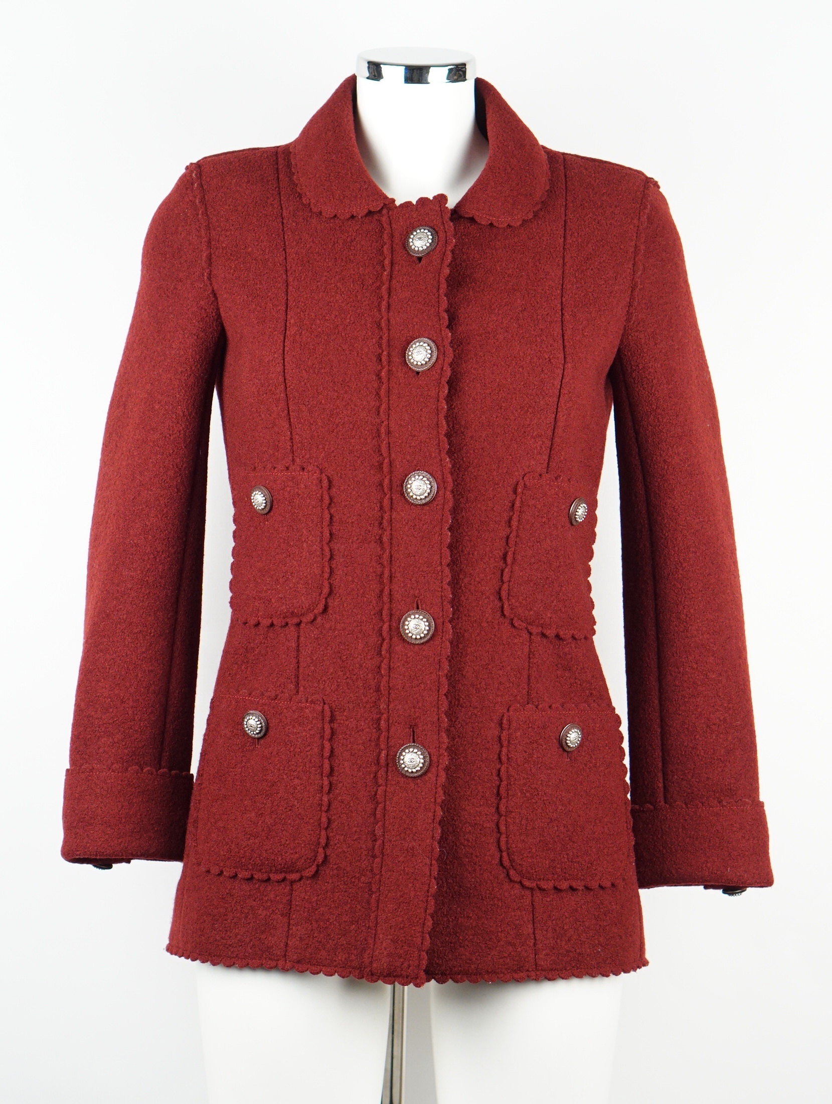 JACKE - CHANEL WOLLE ROT