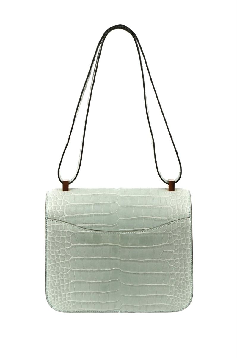 UMHÄNGETASCHE - HERMES CONSTANCE 24 VERT D' EAU MATTE ALLIGATOR RHW, 2017