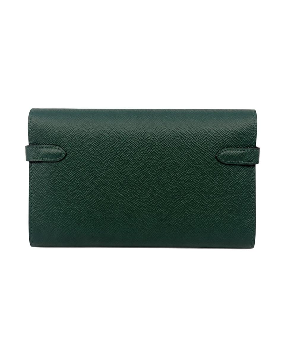 PORTEMONNAIES - HERMES KELLY CLASSIC TO GO WALLET GREEN EPSOM