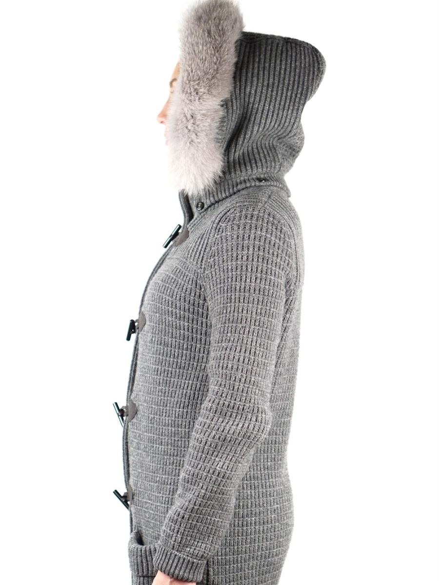 COAT - BRUNO MANETTI IN CASHMERE WITH HOOD & FUR COLLAR
