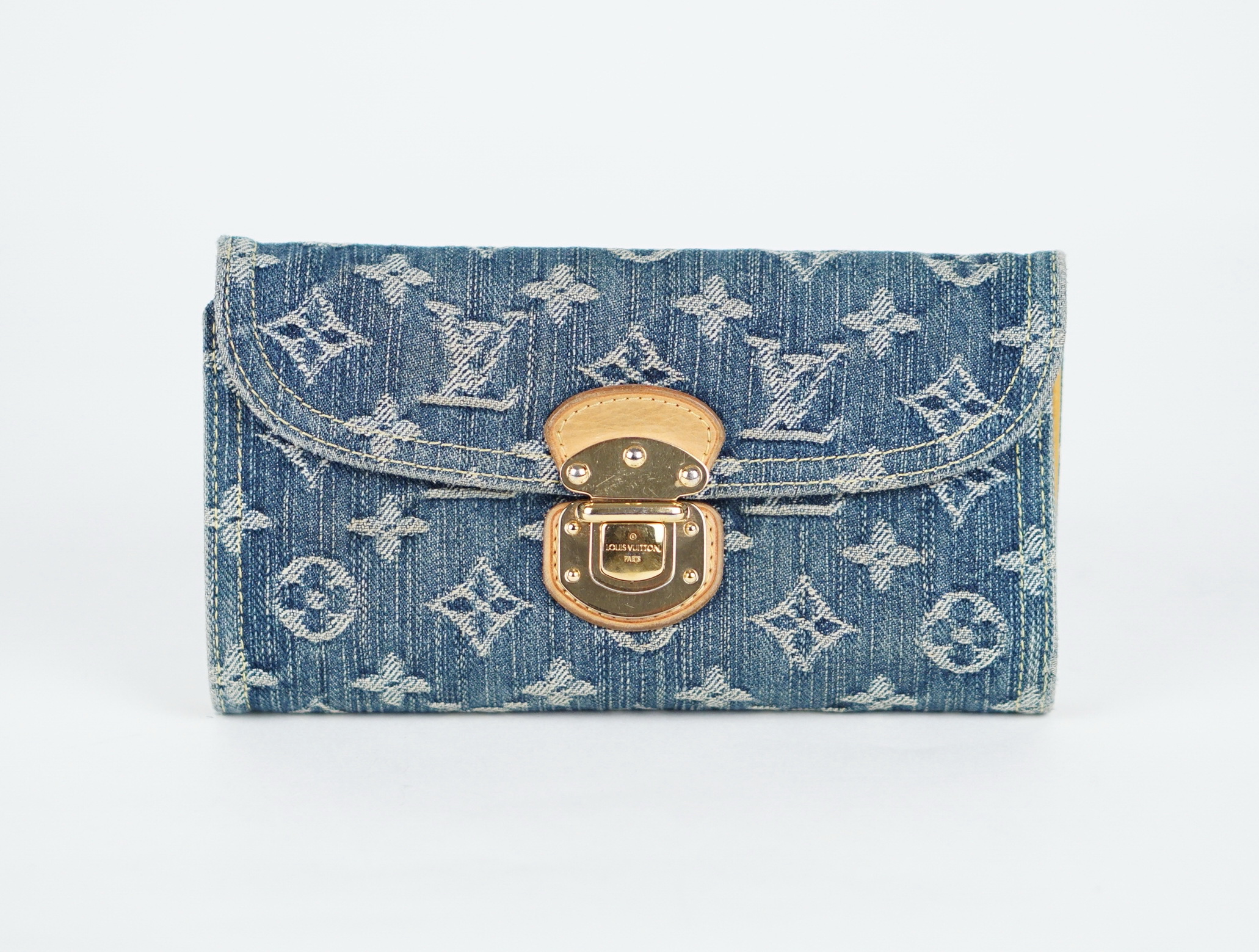 PORTEMONNAIE - DENIM MONOGRAM AMELIA 