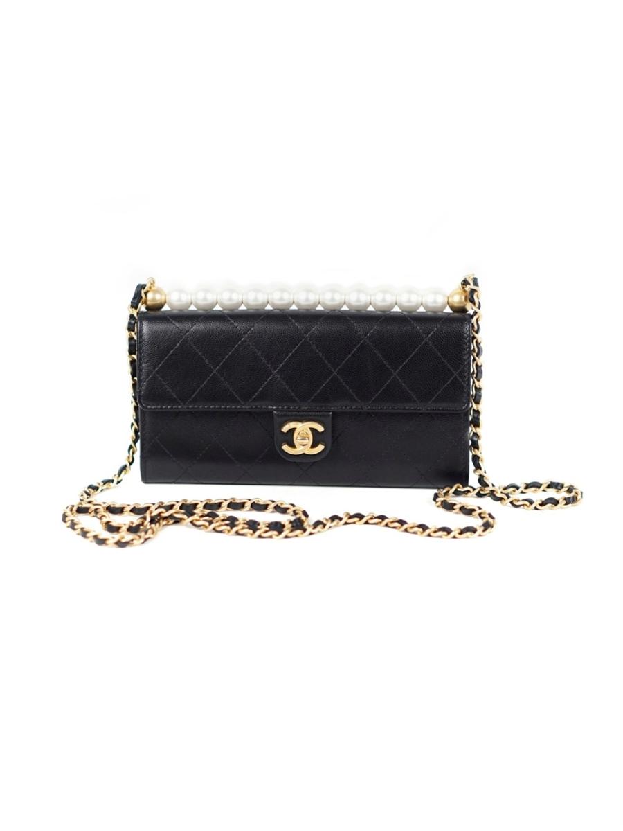 PORTEMONNAIE - CHANEL CHIC MIT PERLEN UND KETTE