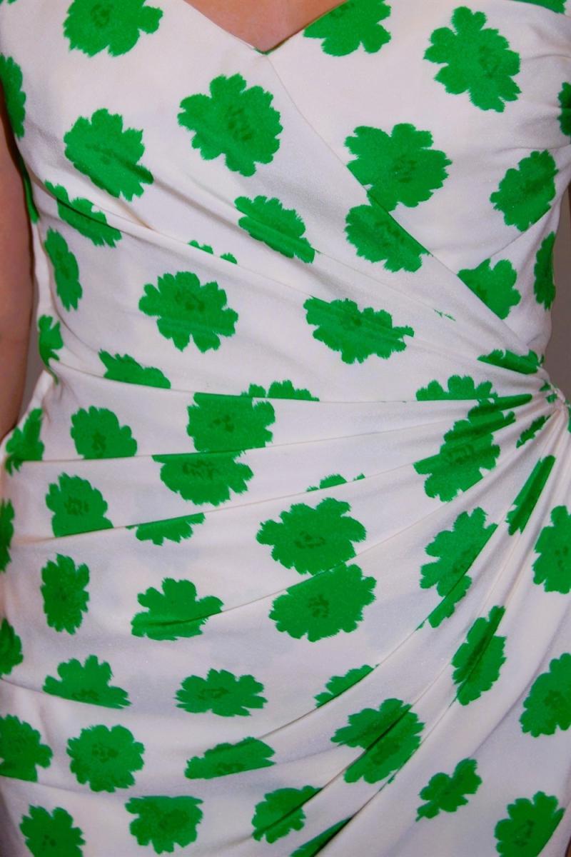 KLEIDER - UNGARO PARALLÉLE FLORALES SEIDENKEID GRÜN