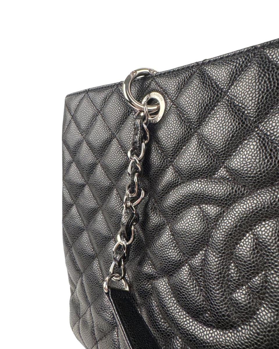 TOTE BAGS - CHANEL GRAND SHOPPING TOTE BLACK
