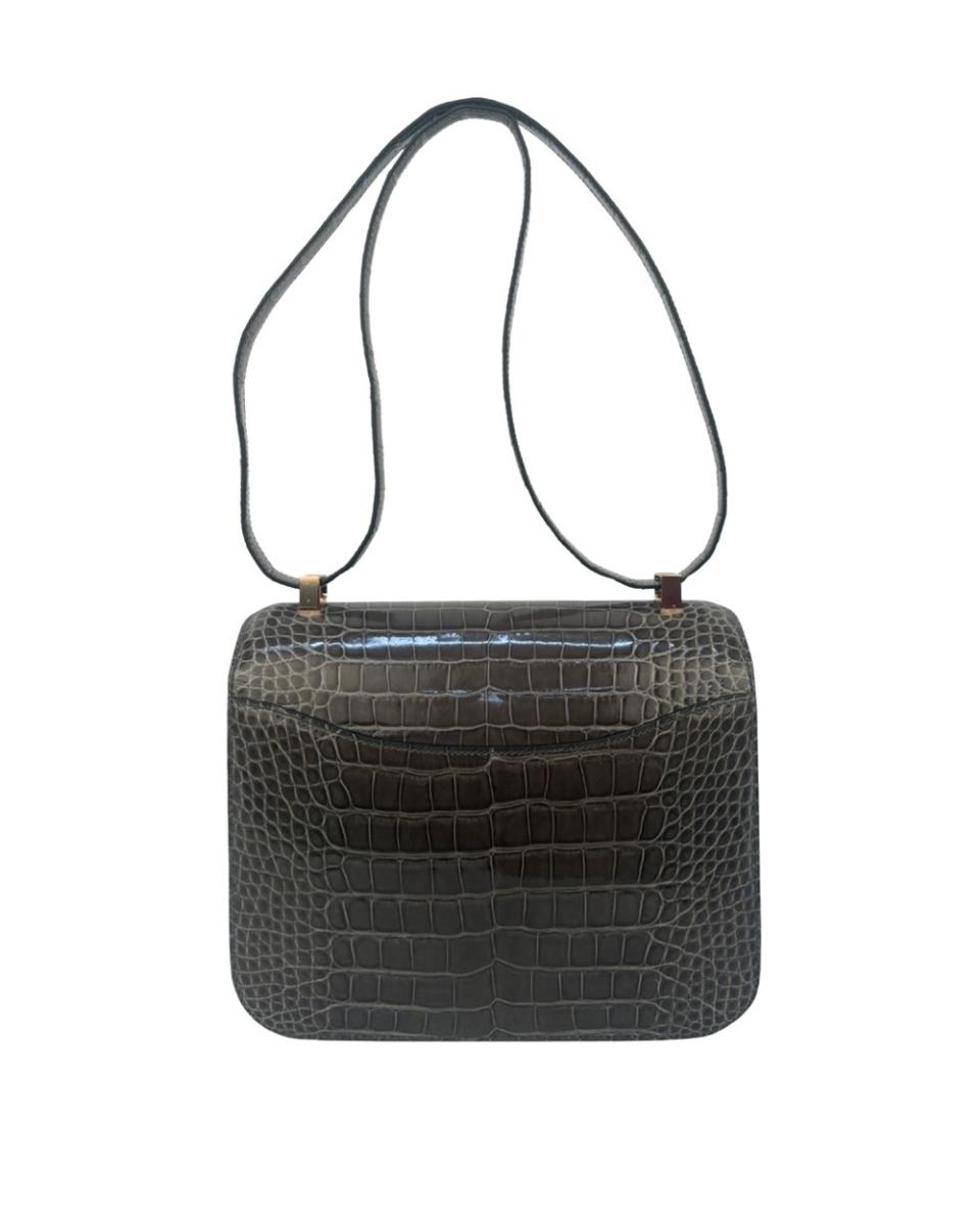 UMHÄNGE- & SCHULTERTASCHEN - HERMES CONSTANCE 24 VERT DE GRIS