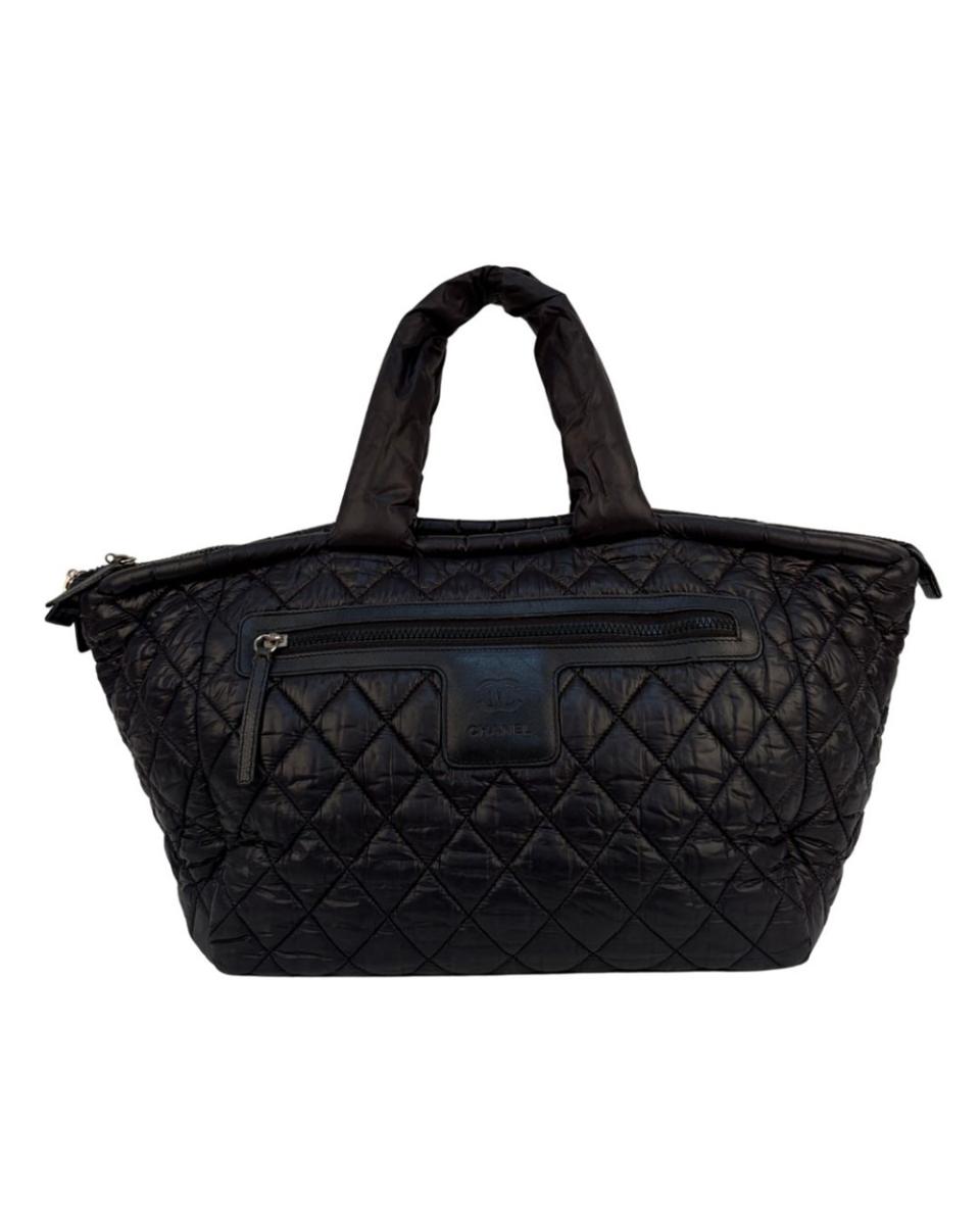TOTE BAGS - CHANEL COCO COCOON NYLON BLACK