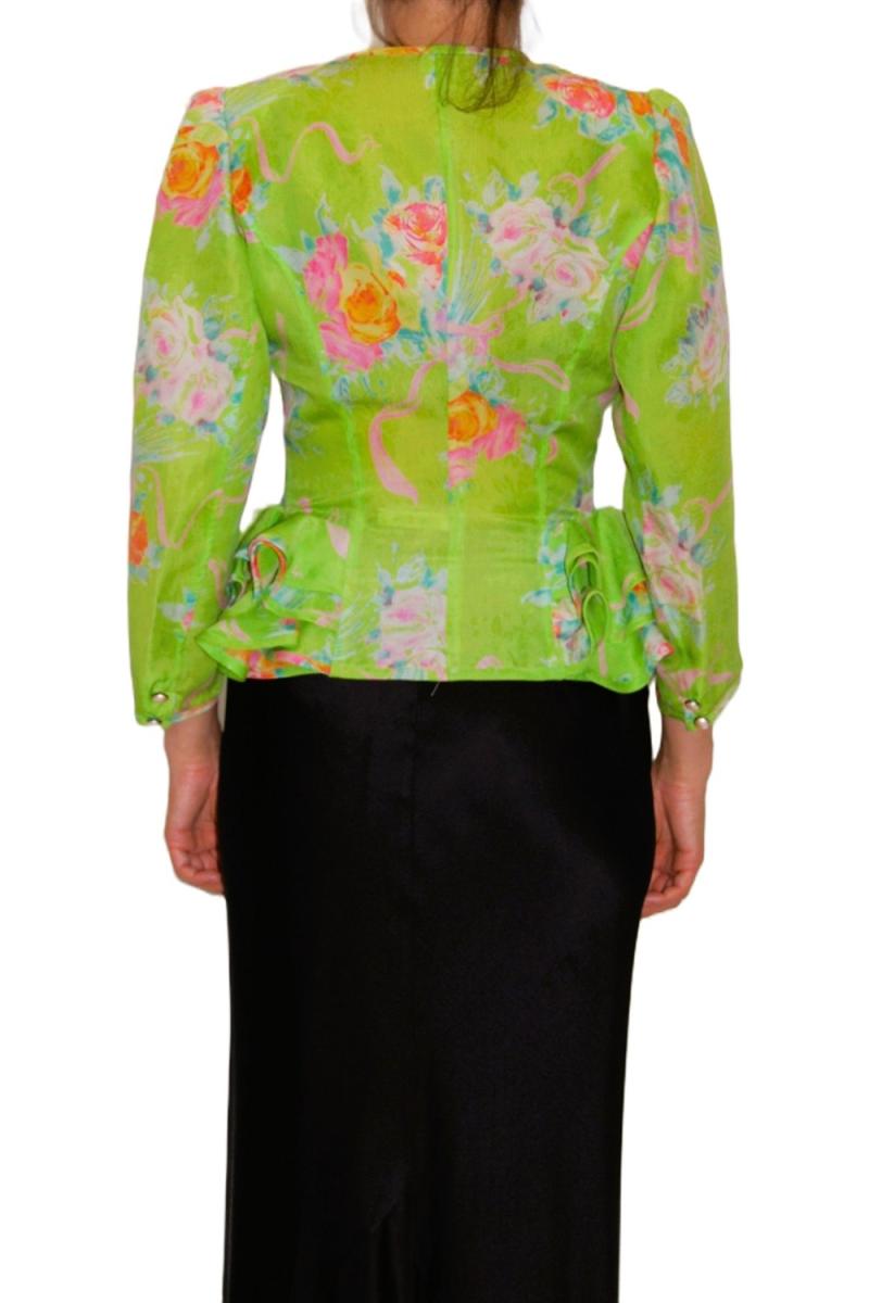 BLAZER - UNGARO PARALLÉLE FLORALER JACQUARD BLAZER GRÜN