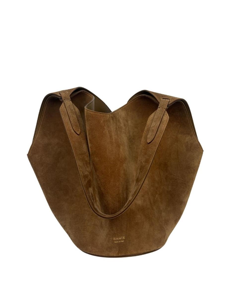 TOTE BAGS - KHAITE LOTUS SMALL TOTE MUD SUEDE
