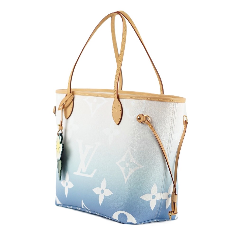 SHOPPER - LOUIS VUITTON NEVERFULL MONOGRAM GRADIENT BLAU