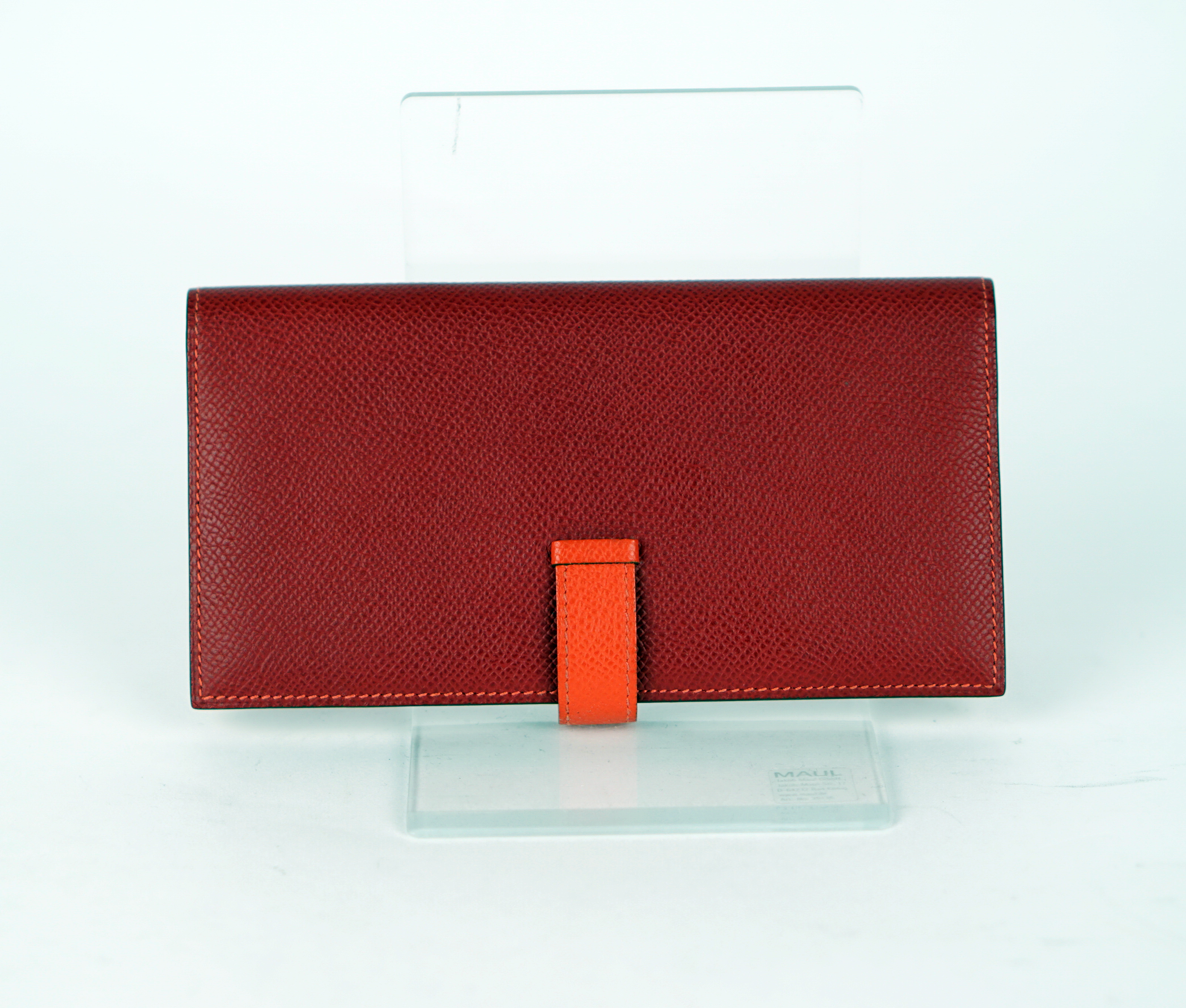 PORTEMONNAIE - HERMÈS BÉARN ROT