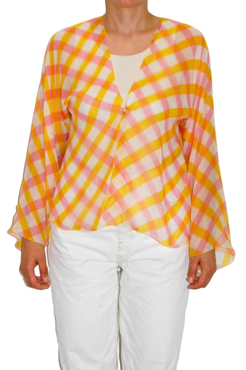 BLUSEN - CHANEL BOUTIQUE SEIDEN BLUSE KARIERT