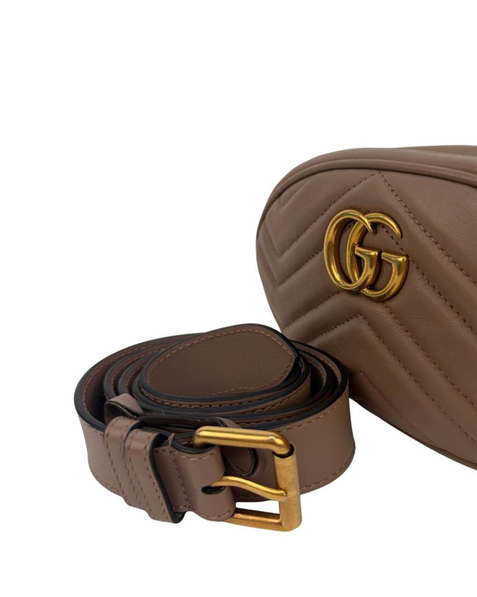 BAUCHTASCHEN - GUCCI GG MARMONT NUDE