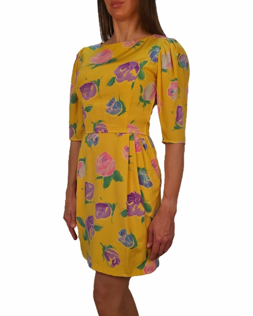 KLEIDER - UNGARO PARALLELE GEBLÜMTES SEIDENKLEID