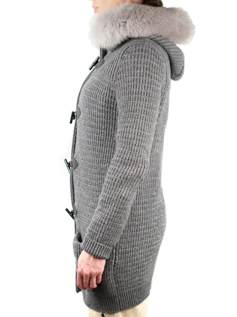 COAT - BRUNO MANETTI IN CASHMERE WITH HOOD & FUR COLLAR
