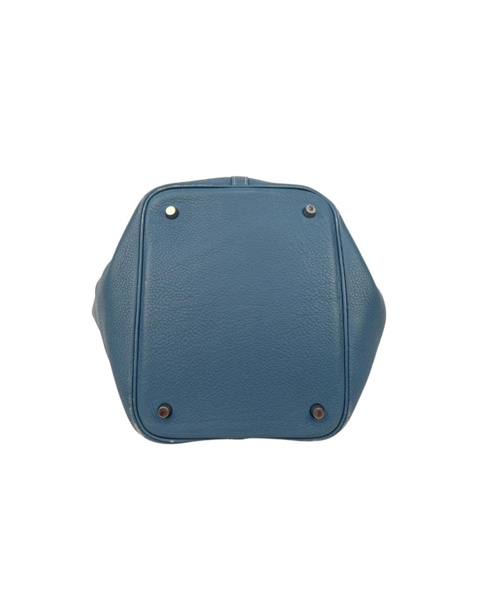 HANDTASCHEN - HERMES PICOTIN 22 BLEU JEAN