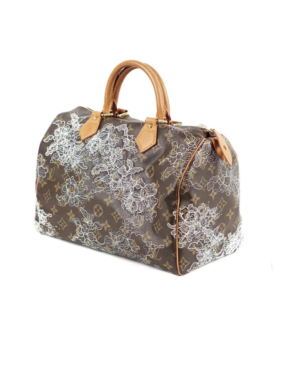 HENKELTASCHE - LOUIS VUITTON SPEEDY 30  DANTELLE
