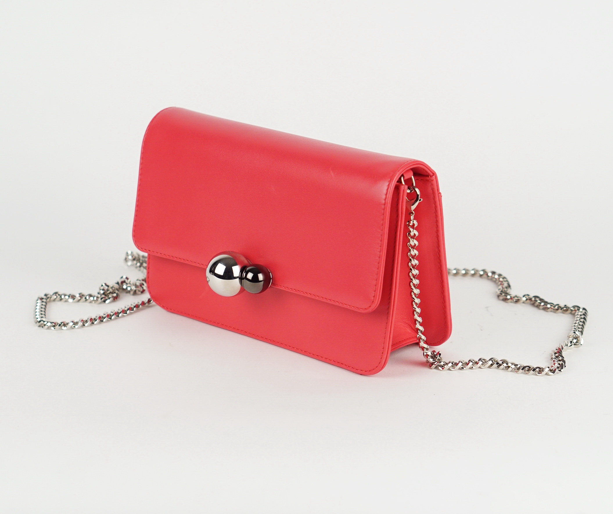  Leather Bag With Detachable Chain