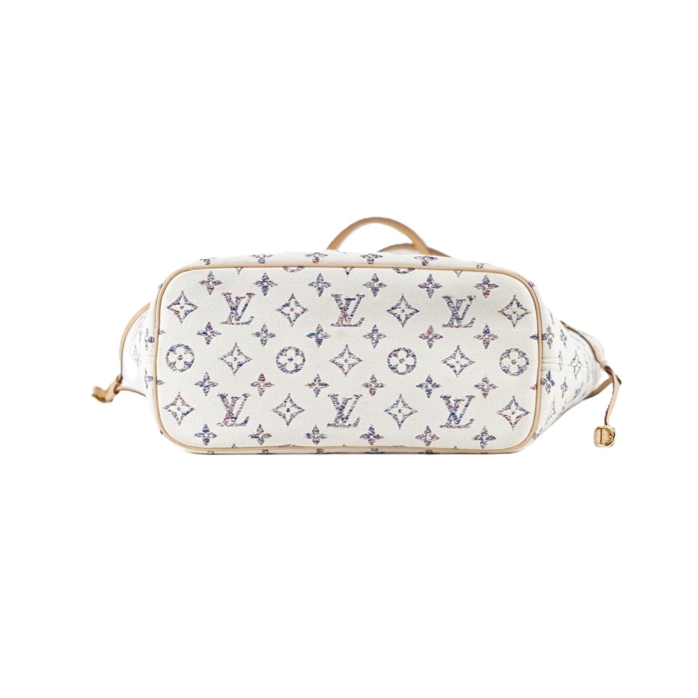 SHOPPER - LOUIS VUITTON NEVERFULL MM JACQUARD MONOGRAM MULTICOLOR BEIGE