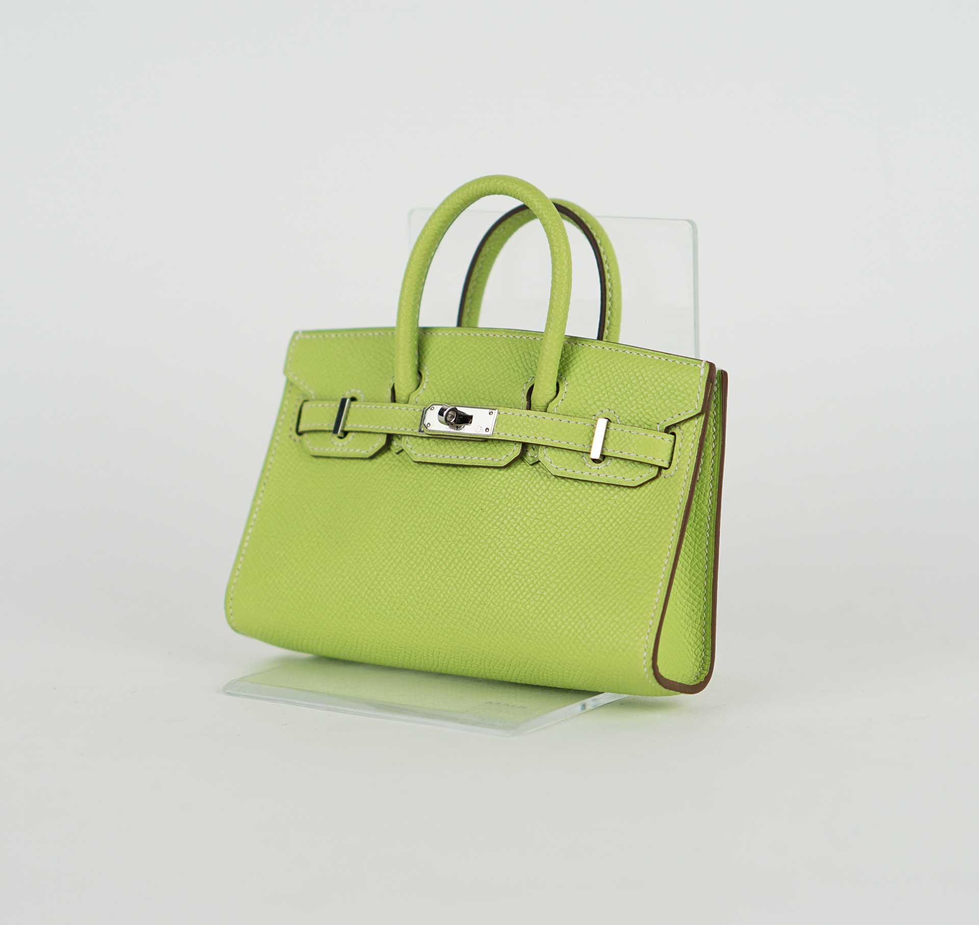 HENKELTASCHE - HERMÈS BIRKIN 15 MICRO KIWI