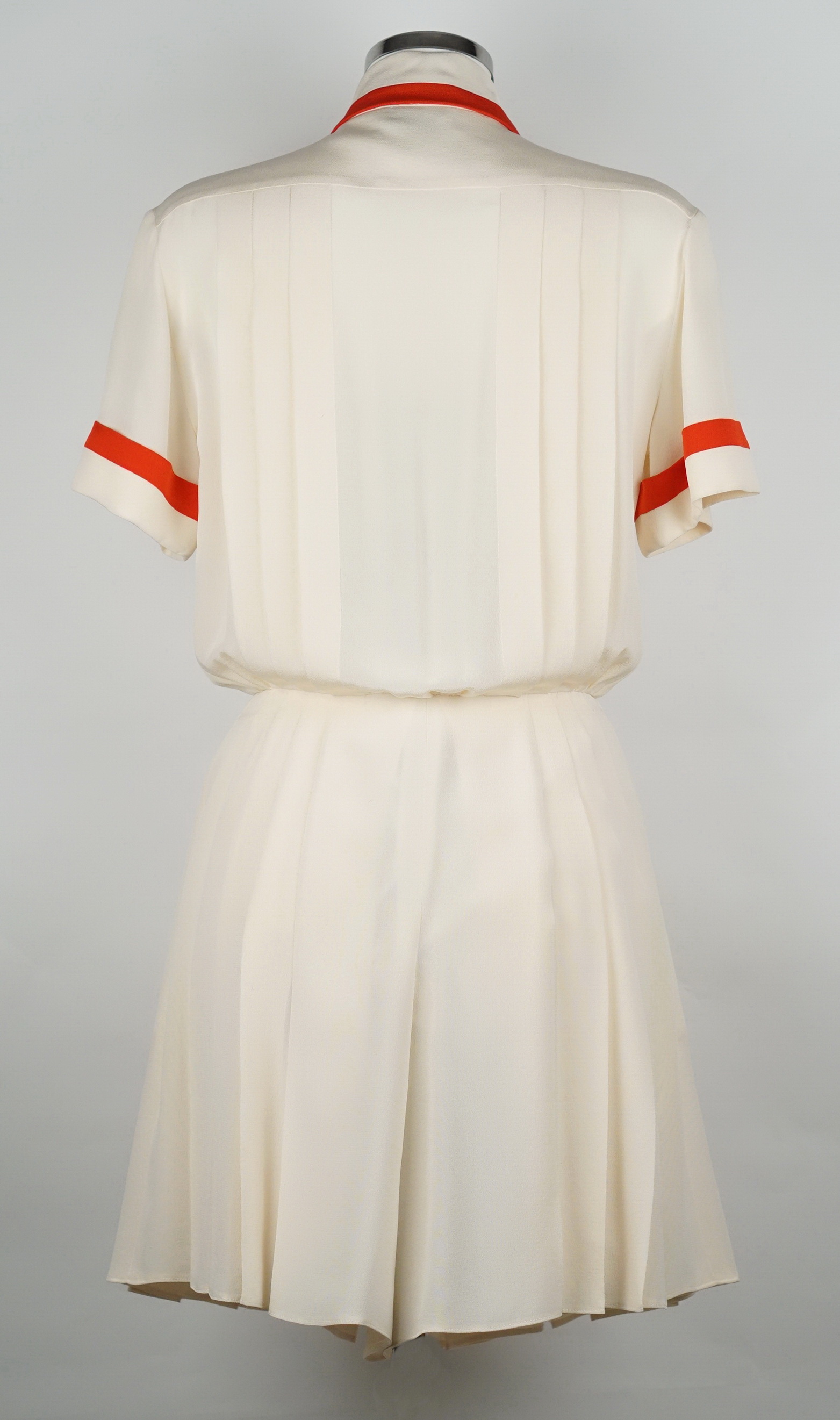 KLEID -  BEIGE ROT