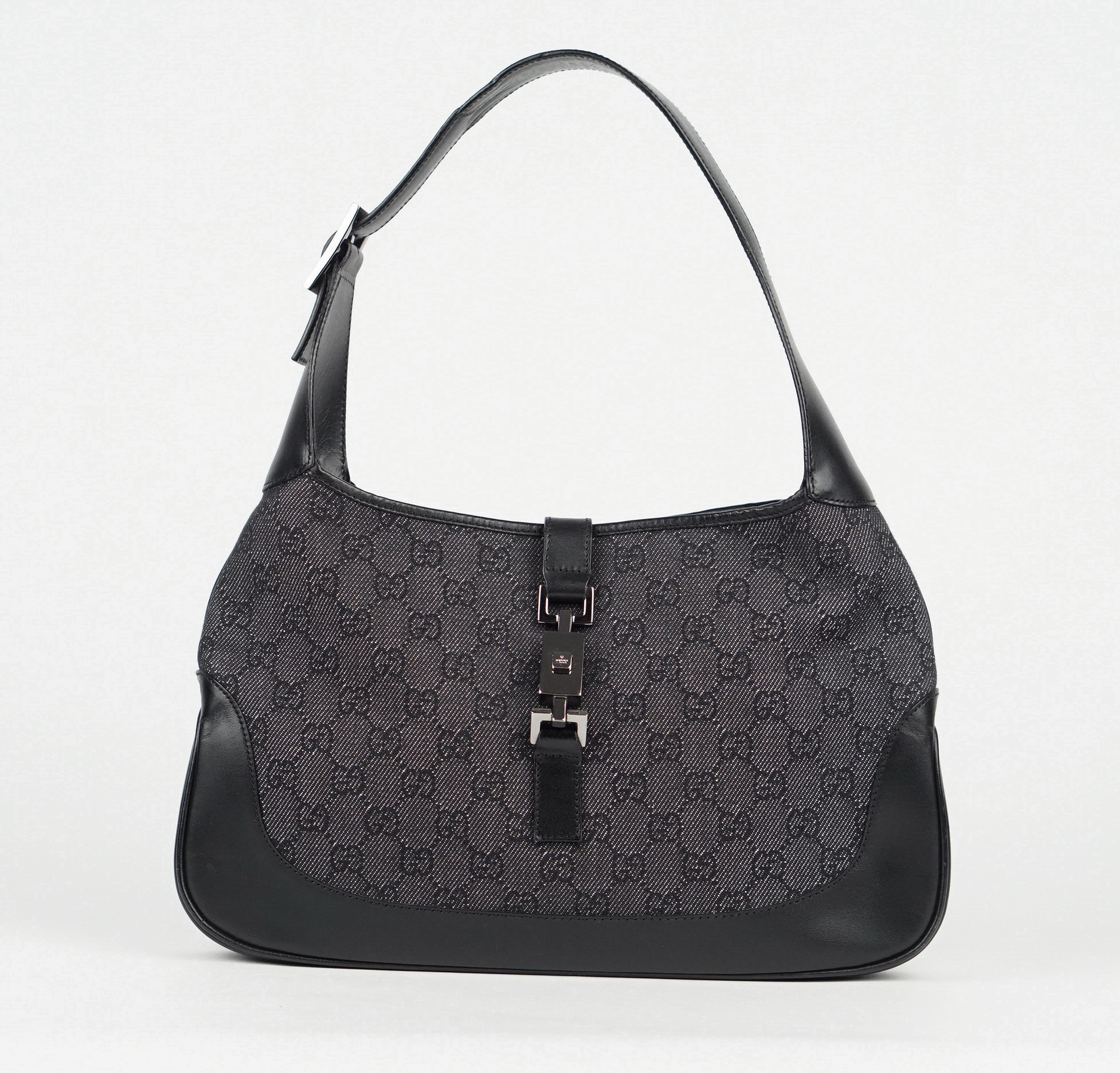 SCHULTERTASCHE - JACKIE O BLACK DENIM GG