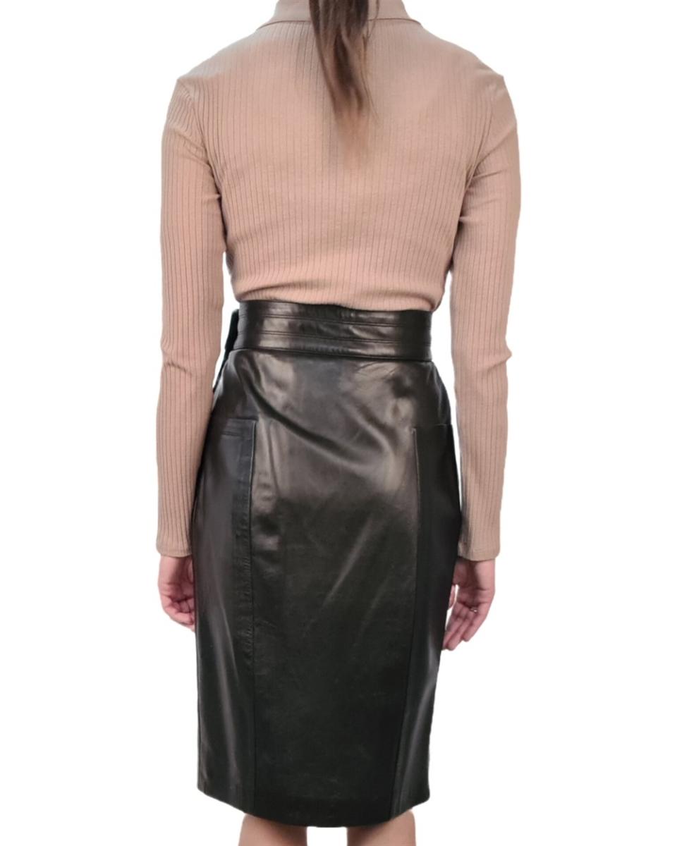 RÖCKE - SAINT LAURENT LEDER MINI ROCK