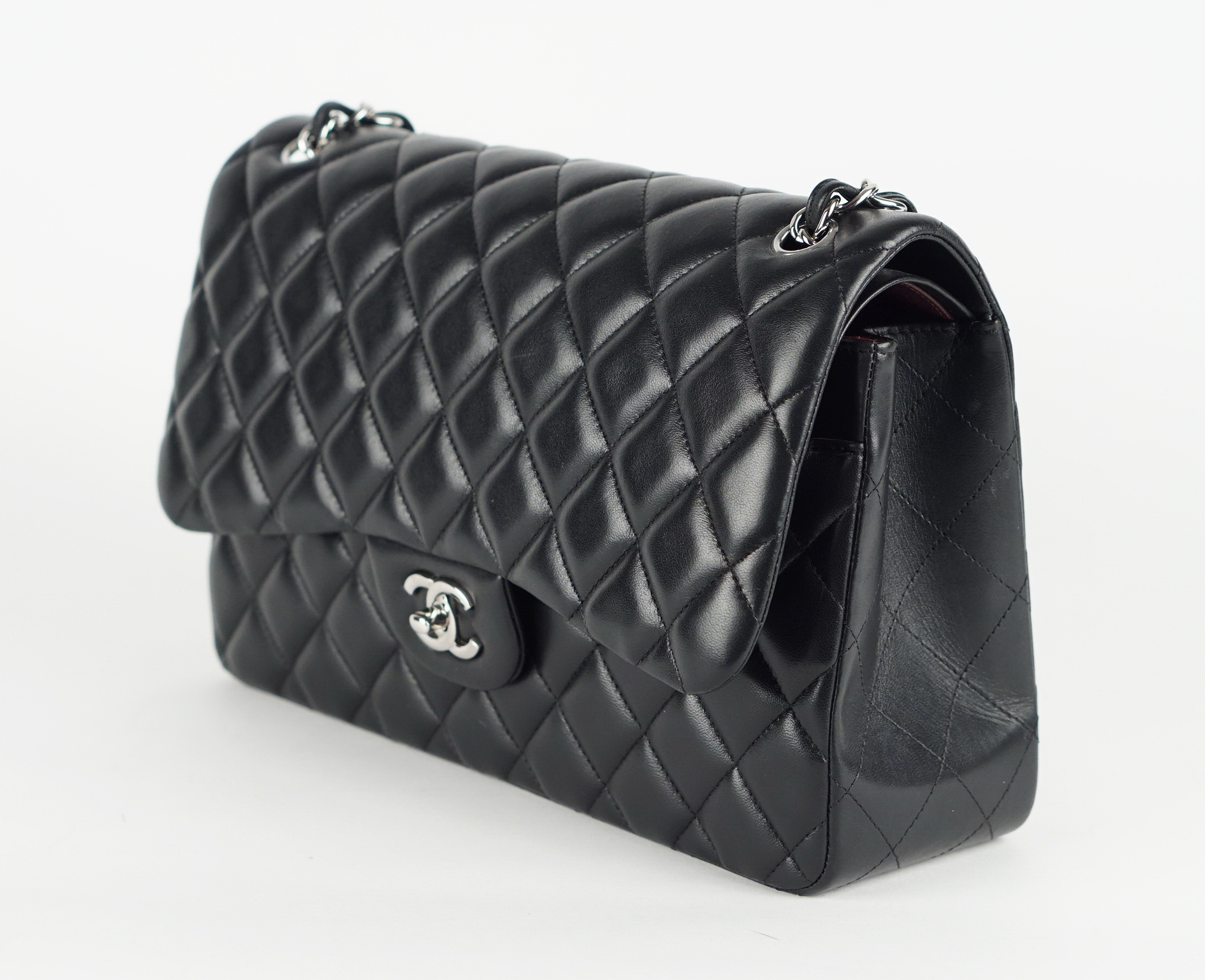 Chanel Black CC Classic Double Flap Jumbo Bag – The Closet