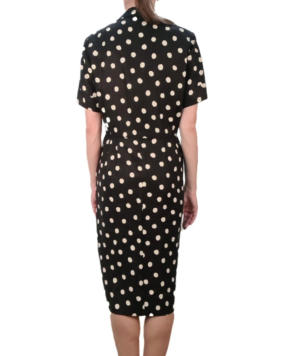 KLEIDER - SAINT LAURENT RIVE GAUCHE POLKA DOT KLEID