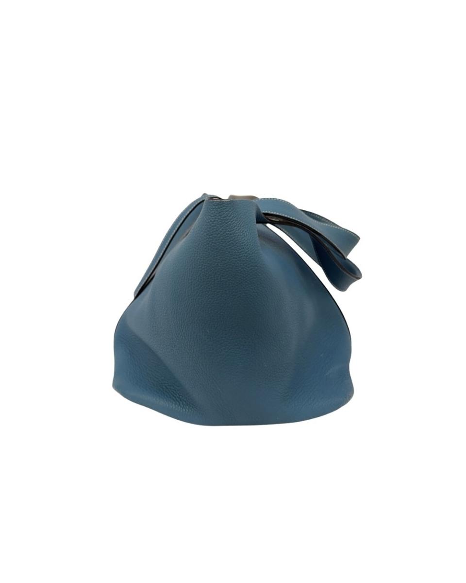 HANDTASCHEN - HERMES PICOTIN 22 BLEU JEAN