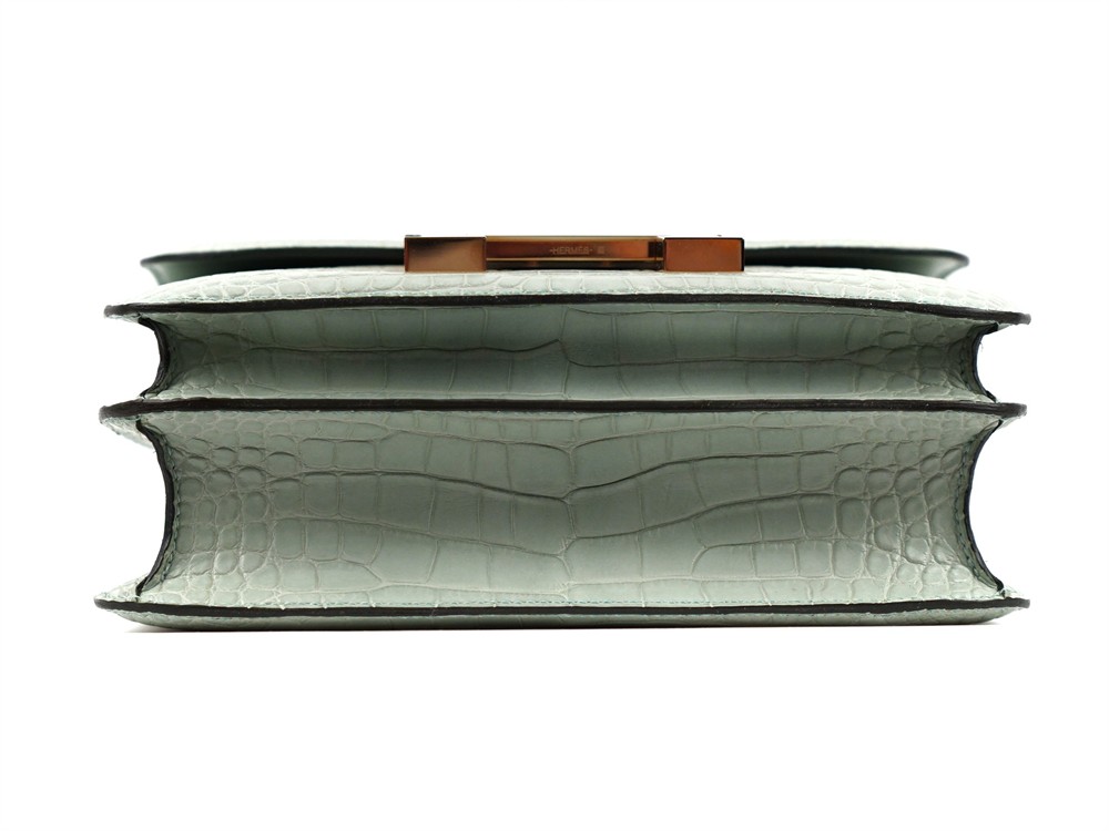 UMHÄNGETASCHE - HERMES CONSTANCE 24 VERT D' EAU MATTE ALLIGATOR RHW, 2017