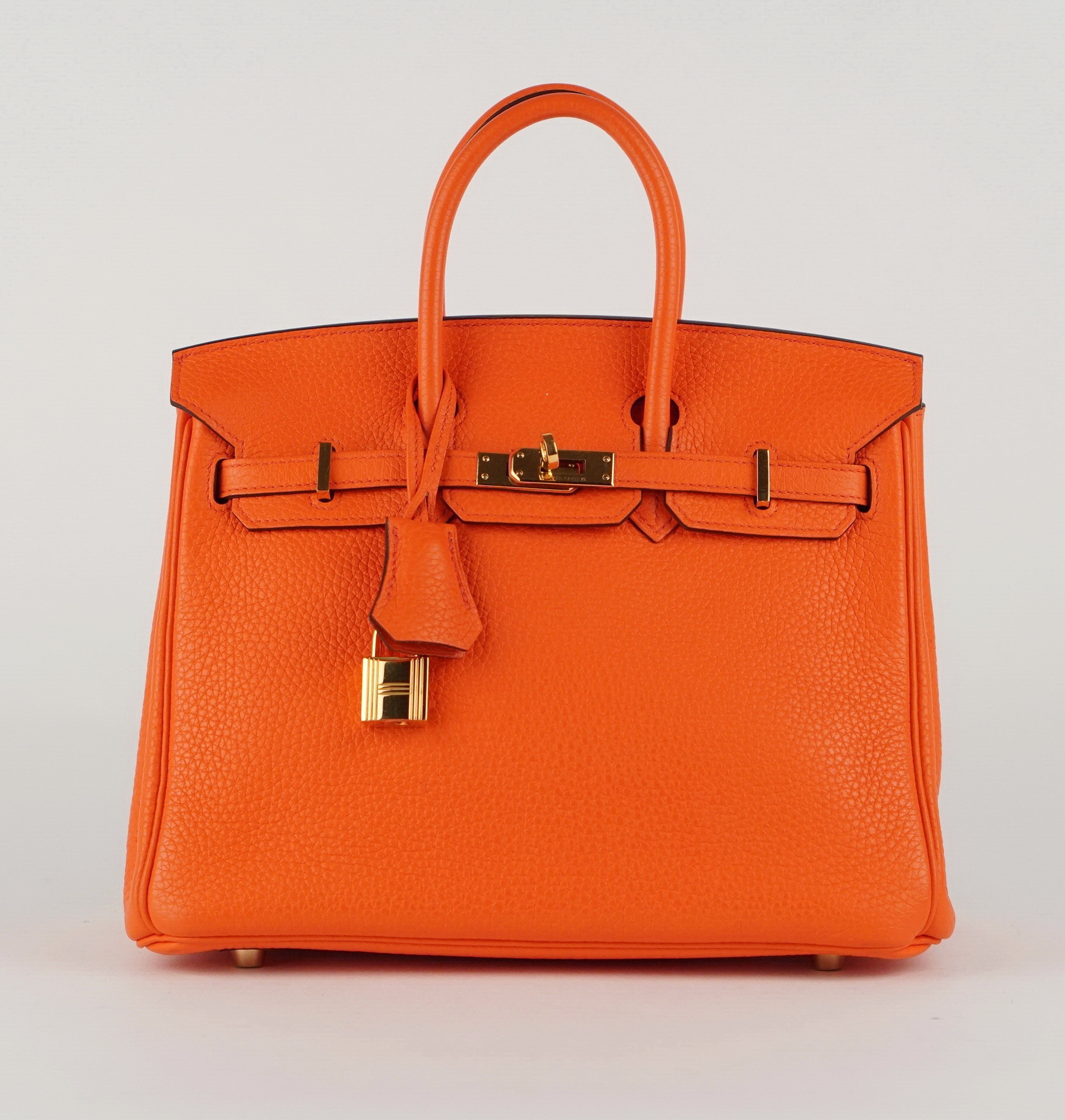 HENKELTASCHE -  BIRKIN 25 ORANGE POPPY