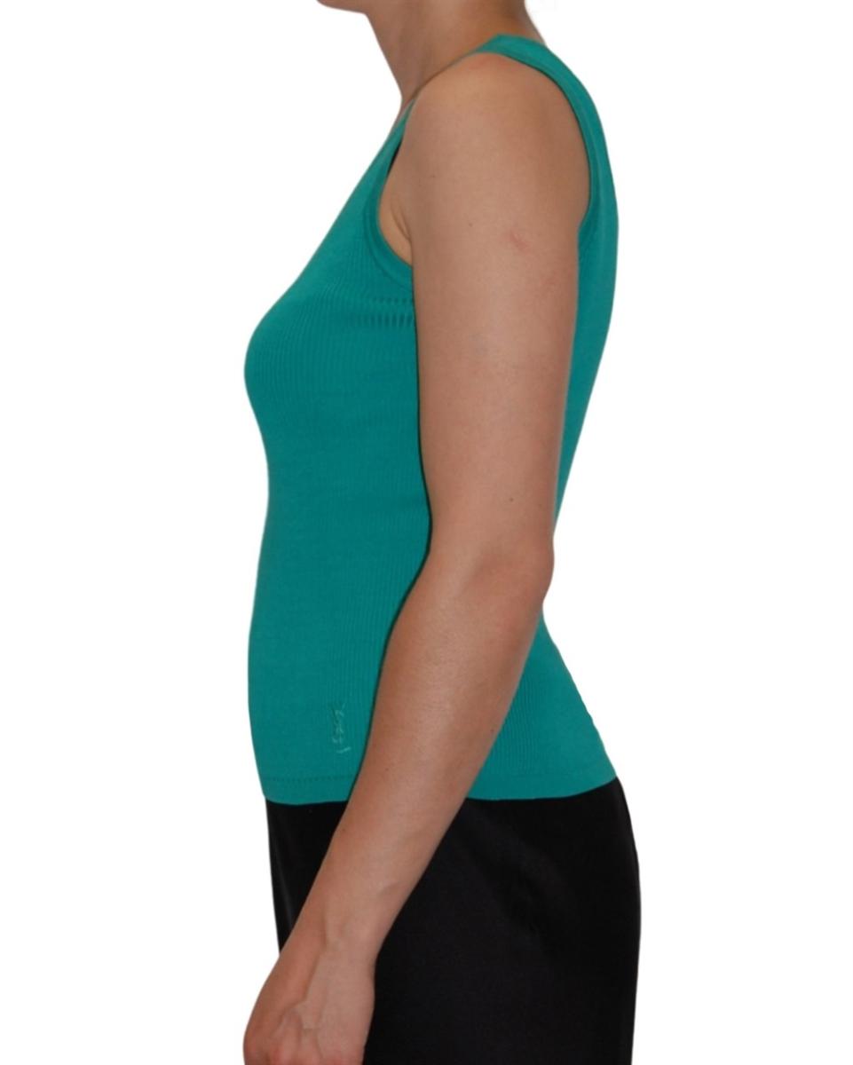 STRICKWAREN - YVES SAINT LAURENT VARIATION TANK TOP GRÜN