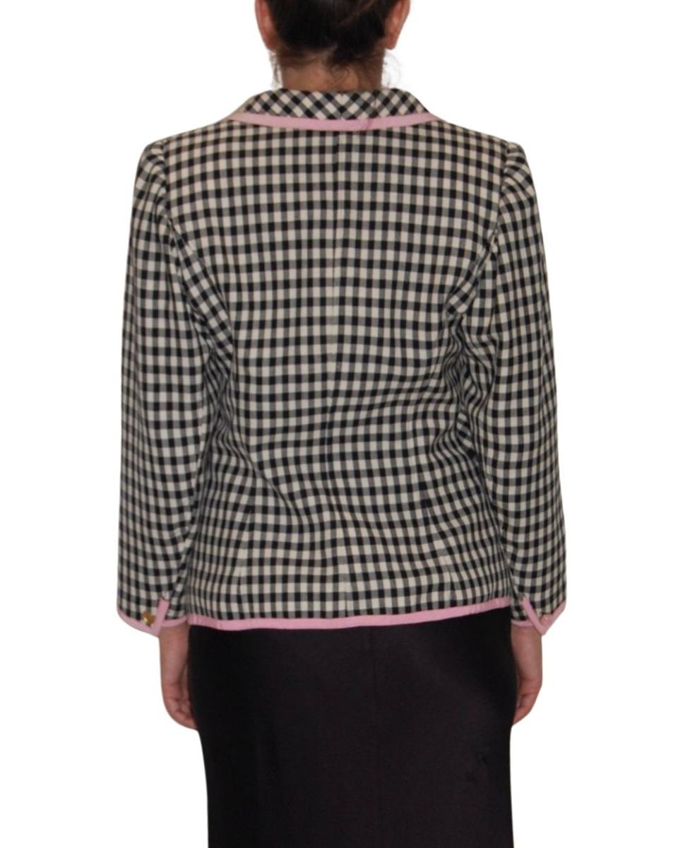 BLAZER - UNGARO BLAZER KARIERT SCHWARZ/WEISS