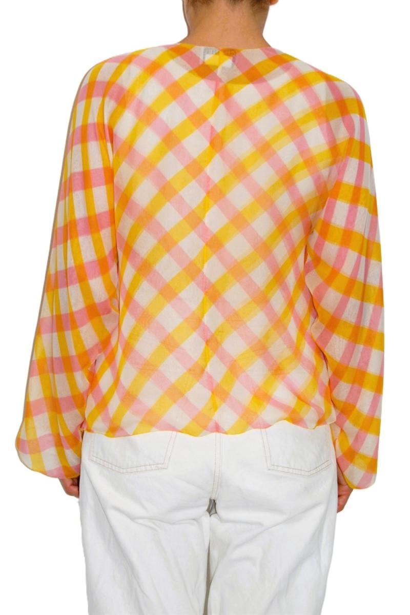 BLUSEN - CHANEL BOUTIQUE SEIDEN BLUSE KARIERT