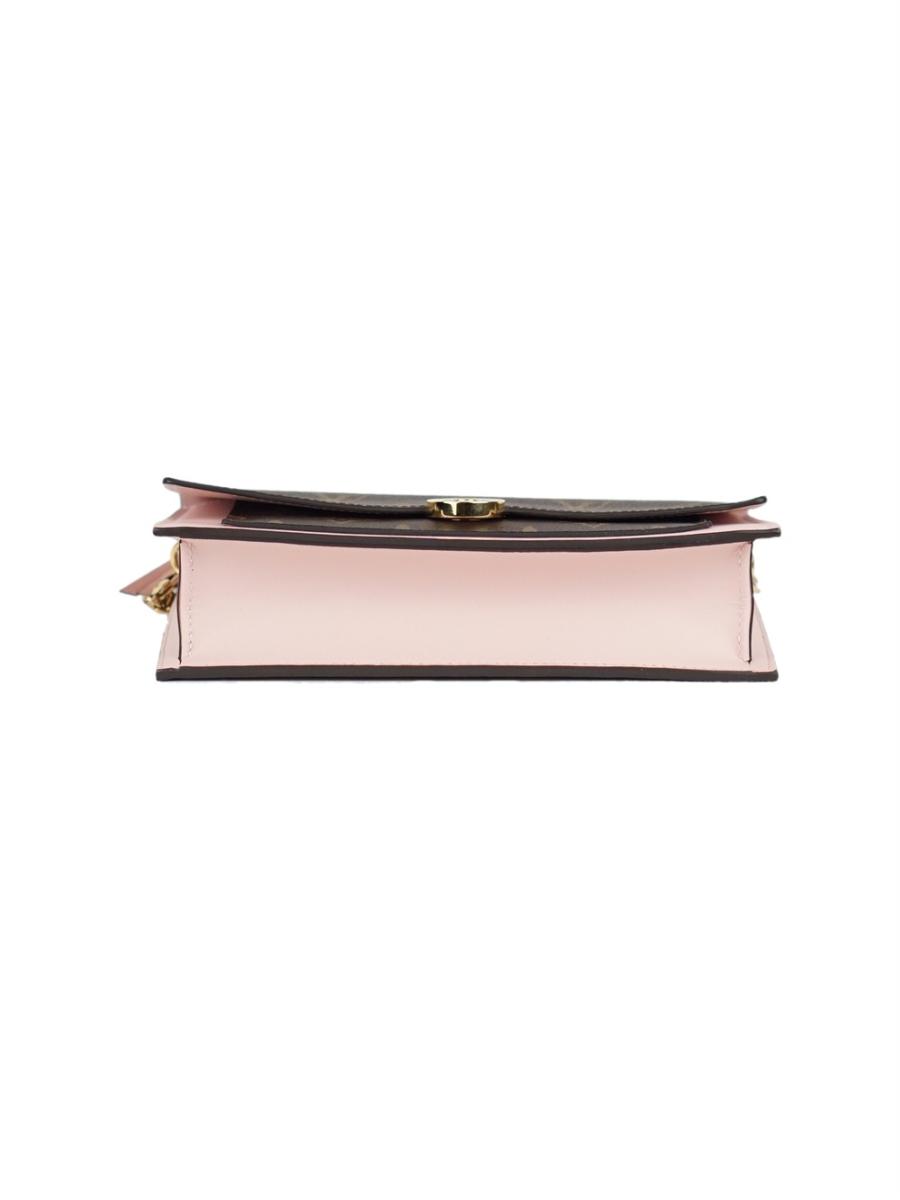 UMHÄNGETASCHE - LOUIS VUITTON FLORE WALLET ON CHAIN ROSA